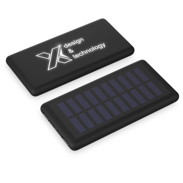 Logotrade liikelahja tuotekuva: SCX.design P30 8000 mAh solar varavirtalähde, valaistuva